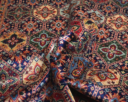 7x10 Yousafi Multicolor Afghan Hand Knotted Wool Area Rug